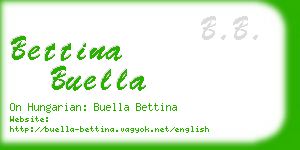 bettina buella business card